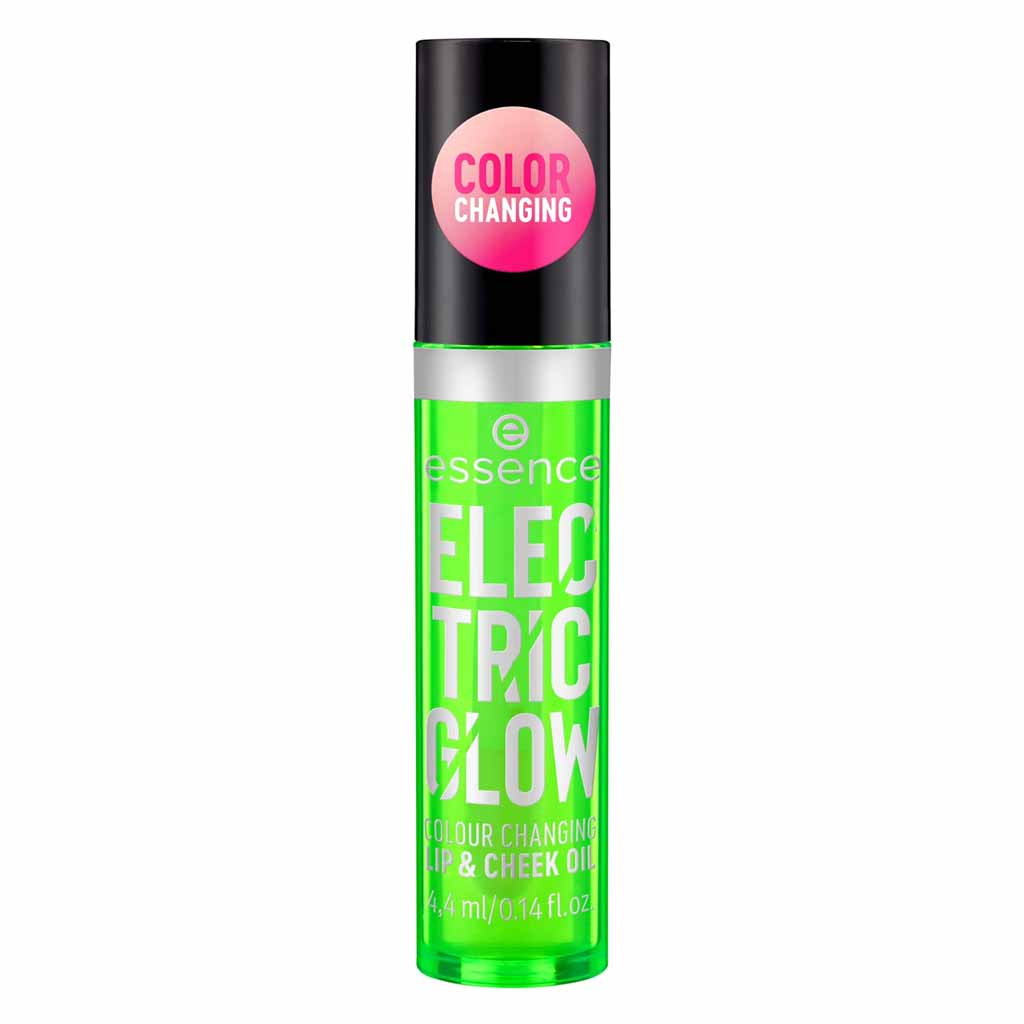 Essence, Electric Glow Colour Changing Lip & Cheek Oil, Hydrating color changing oil for lips and cheeks