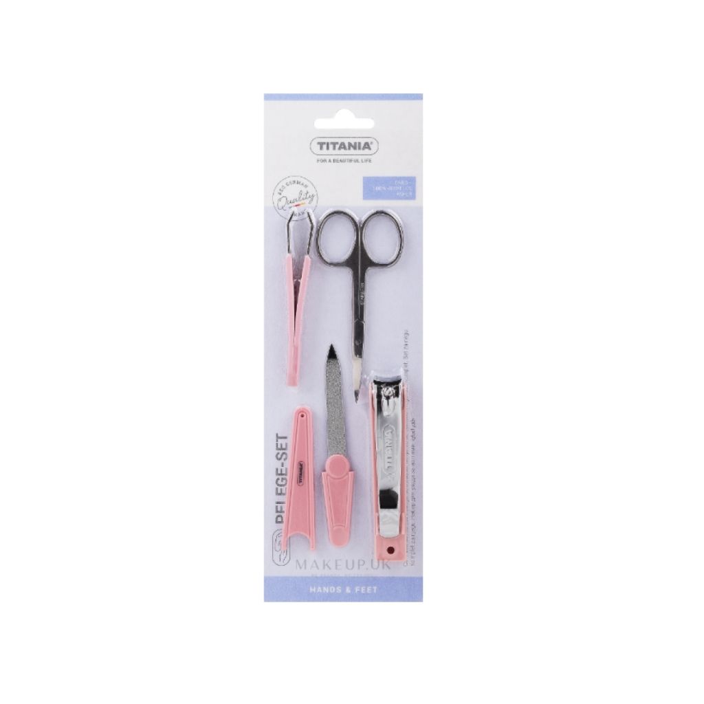 Titania, 4-Piece Care Set, Personal grooming and care kit with essential tools