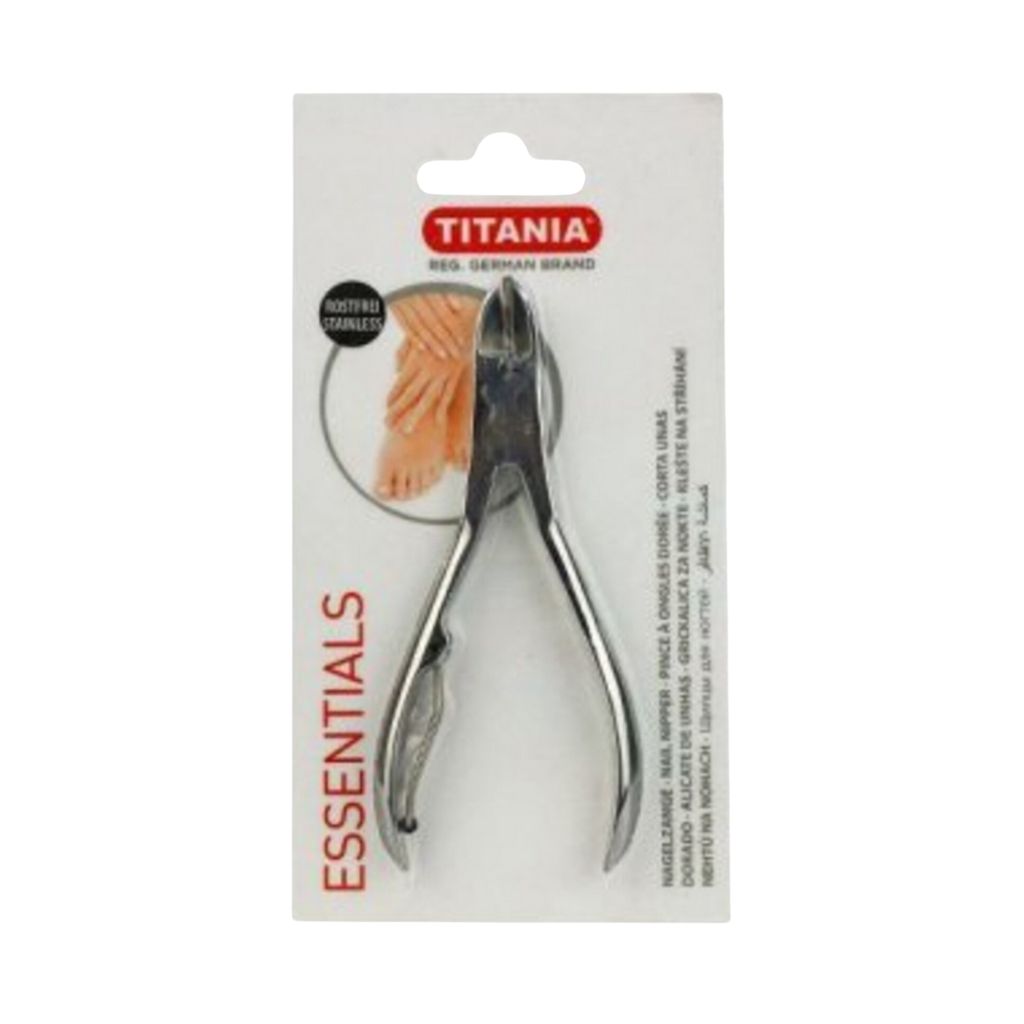 Titania, Stainless steel cuticle nipper, Precision nail care tool for cuticle trimming