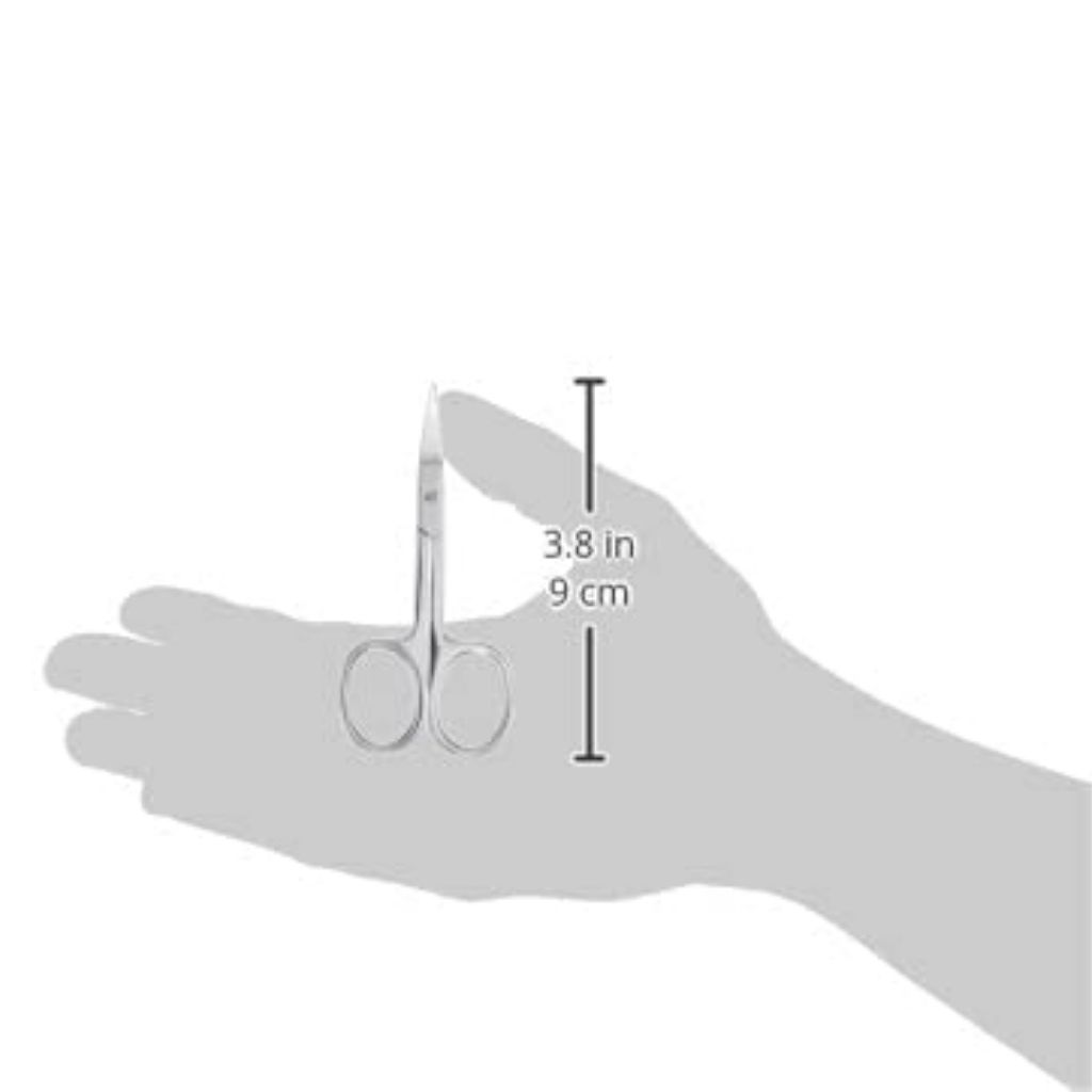 Titania Cuticle Scissors, Stainless Steel Precision Nail Tool, 9 cm