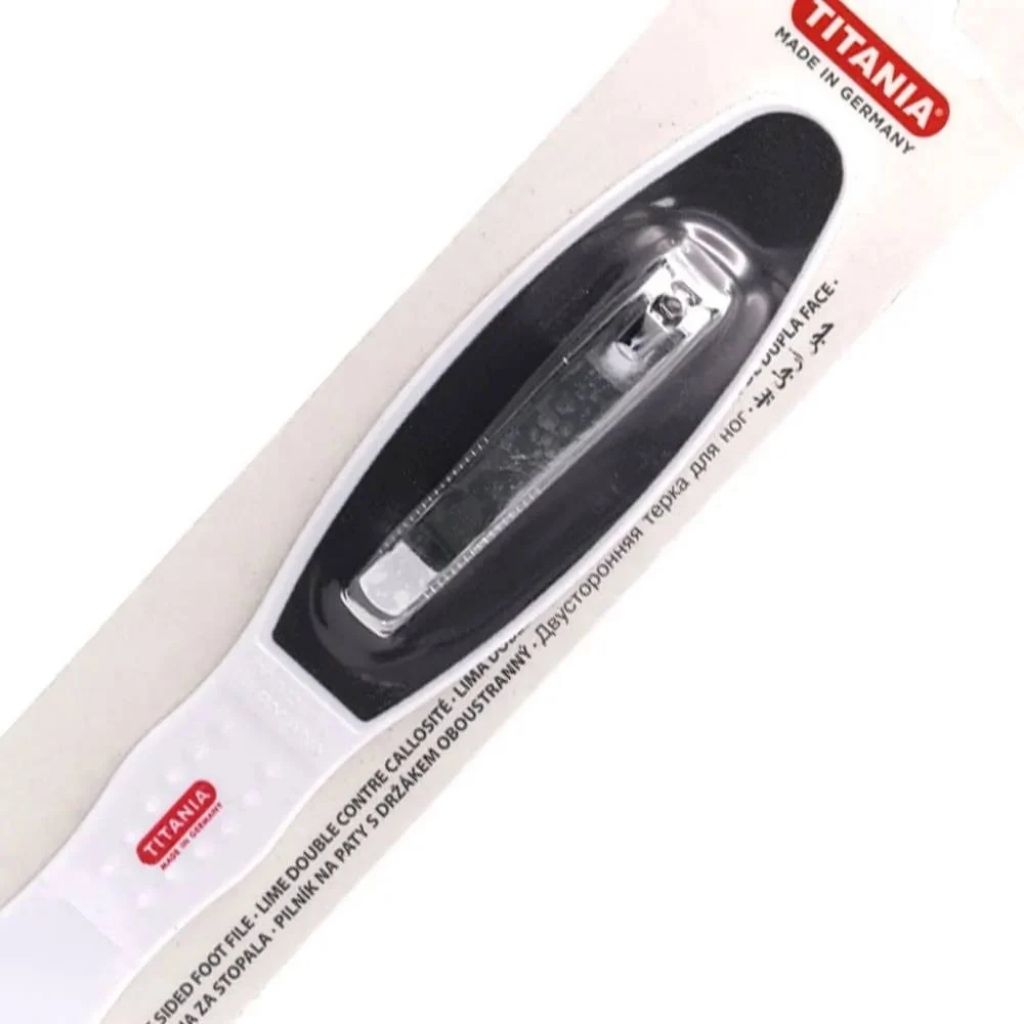 Titania, Foot File with Nail Clipper 3020OP, Foot care set with file and nail clipper