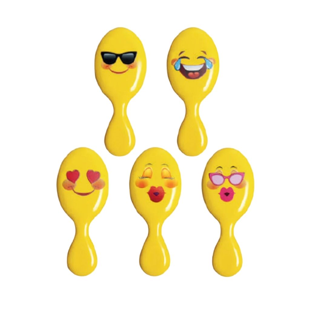 Titania, Children Hairbrush Smiley, Soft hairbrush designed for children with smiley design, Yellow