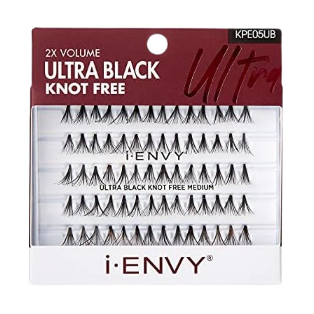 Kiss, I Envy Ultra Black Knot Free Eyelash, Long-Lasting Lash Enhancement