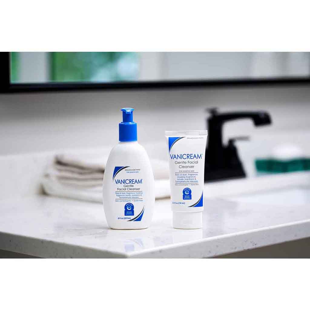 Vanicream, Gentle Facial Cleanser, Mild facial cleanser for sensitive skin, 237ml