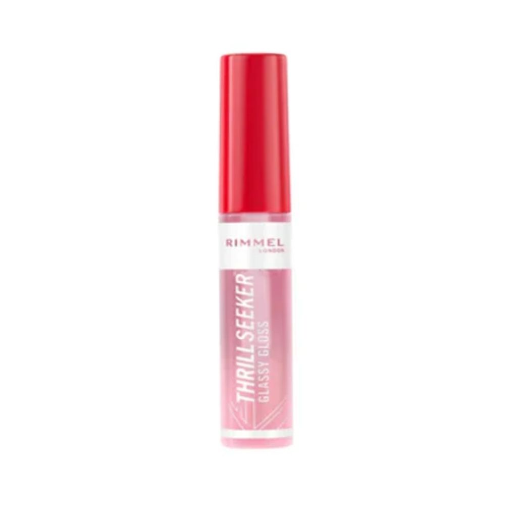 Rimmel, Thrill Seeker Glassy Gloss, High-shine lip gloss with moisturizing formula, 100 Coco Suga
