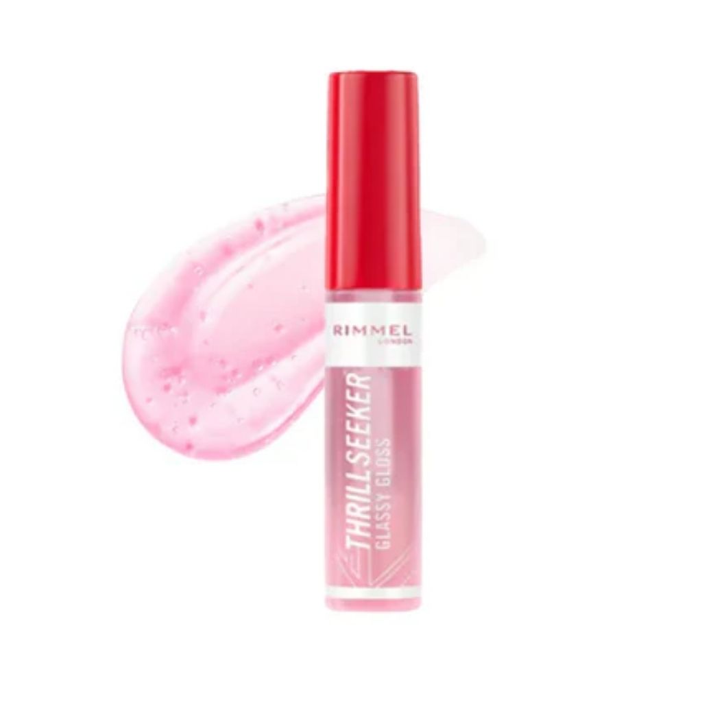 Rimmel, Thrill Seeker Glassy Gloss, High-shine lip gloss with moisturizing formula, 100 Coco Suga