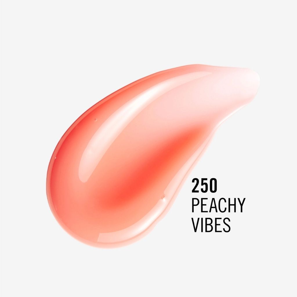 Rimmel, Thrill Seeker Glassy Gloss, High-shine moisturizing lip gloss, 250 Peachy Vibes
