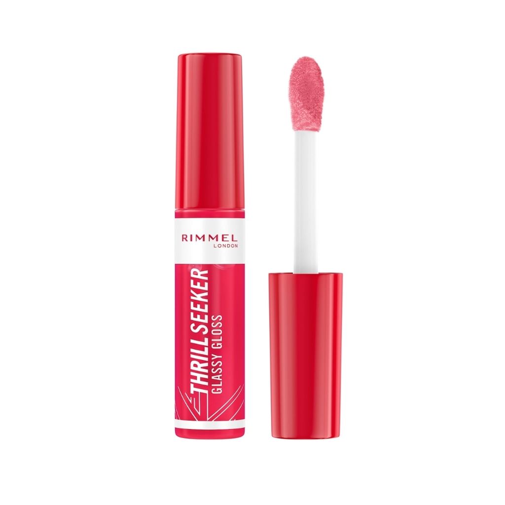 Rimmel, Thrill Seeker Glassy Gloss 600 Berry Glacé, High-shine lip gloss with berry tint