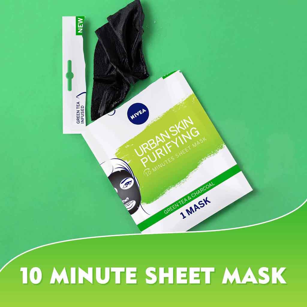 Nivea, Urban Skin Purifying Mask, Detoxifying mask to cleanse and refresh urban skin, Single use