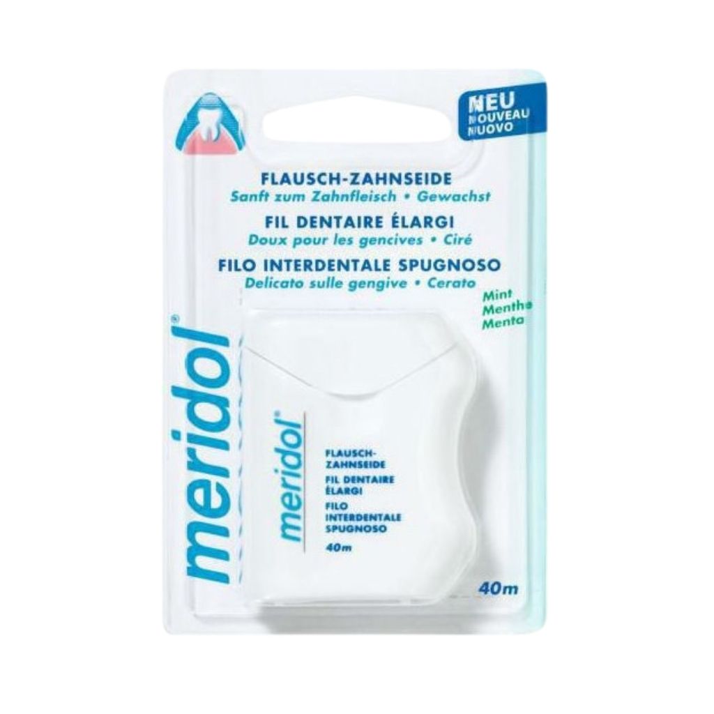 Meridol Dental Floss Mint, Mint Flavored Dental Floss, 40m