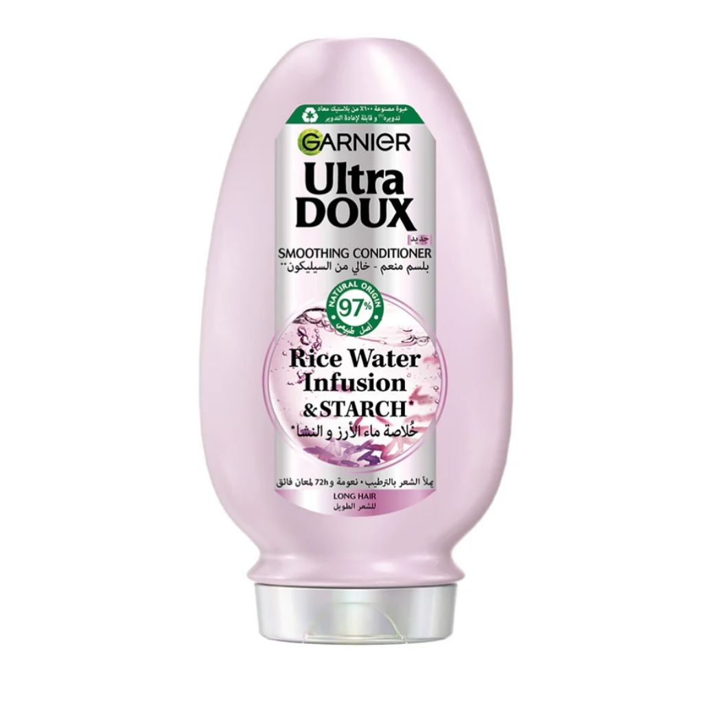 Garnier Ultra Doux, Rice Water Leave-In Conditioner, Lightweight leave-in conditioner for hair strengthening, 200ml