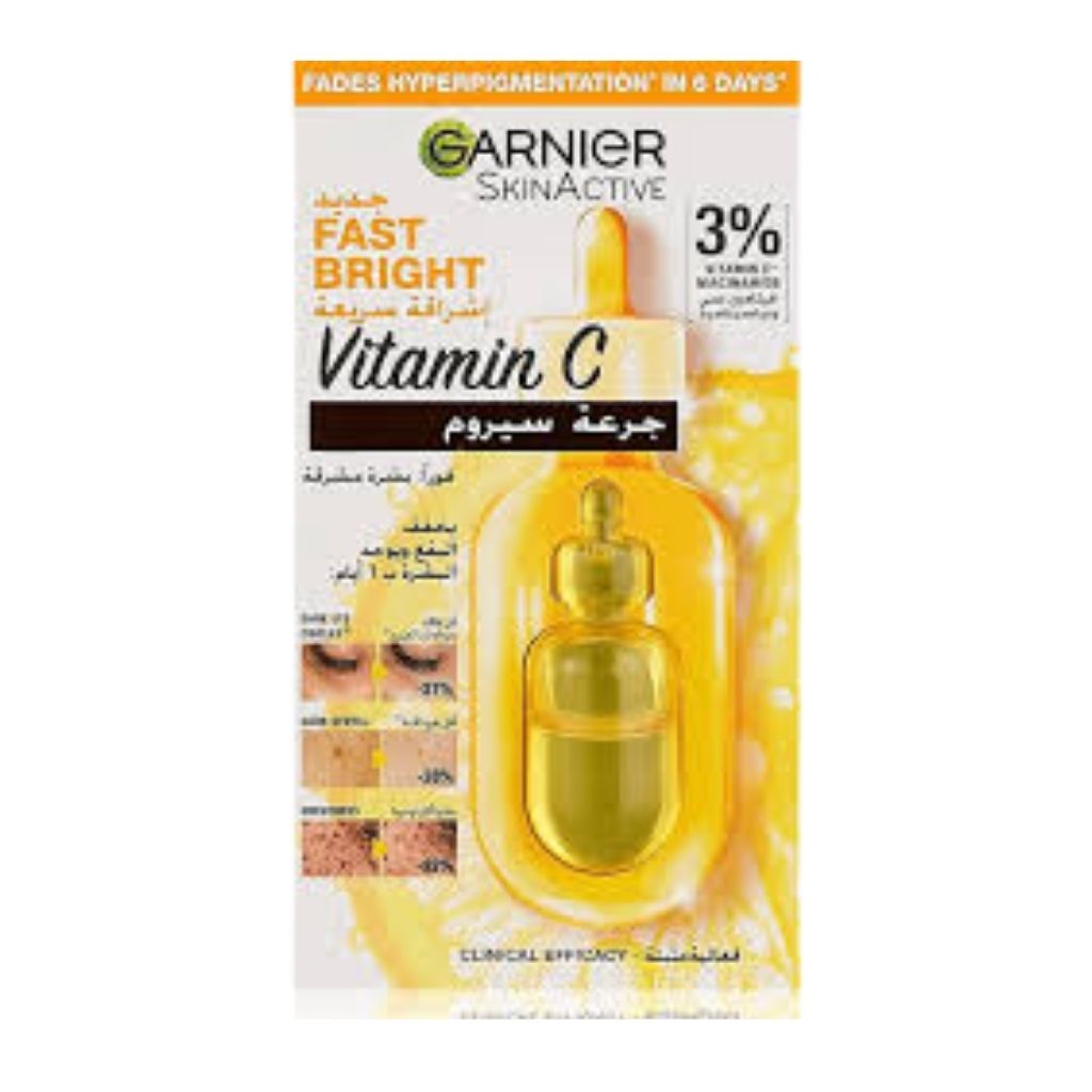 Garnier, Skin Active Fast Bright Hyperpigmentation Ampoule, Intensive Brightening Serum, 6ml