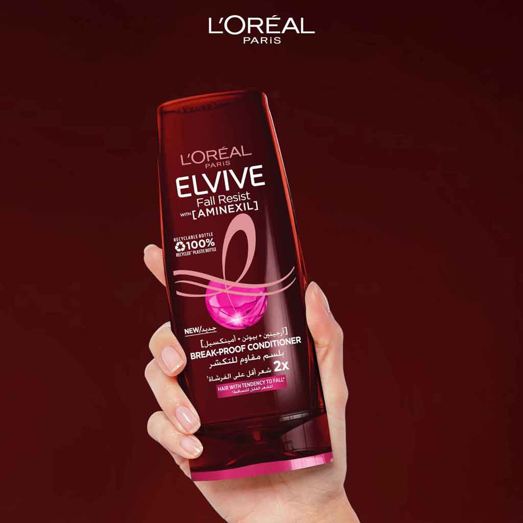 L'Oréal Elvive, Fall Resist Conditioner, Strengthening formula to reduce hair fall, 360 ml