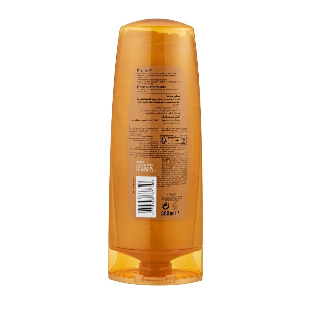 L'Oréal Elvive, Extraordinary Oil Conditioner, Nourishing conditioner with six flower oils, 360 ml