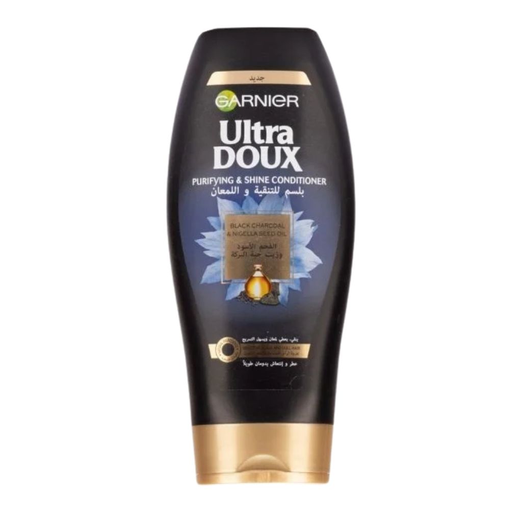 Ultra Doux, Black Charcoal Conditioner, Detoxifying conditioner with black charcoal, 360ml