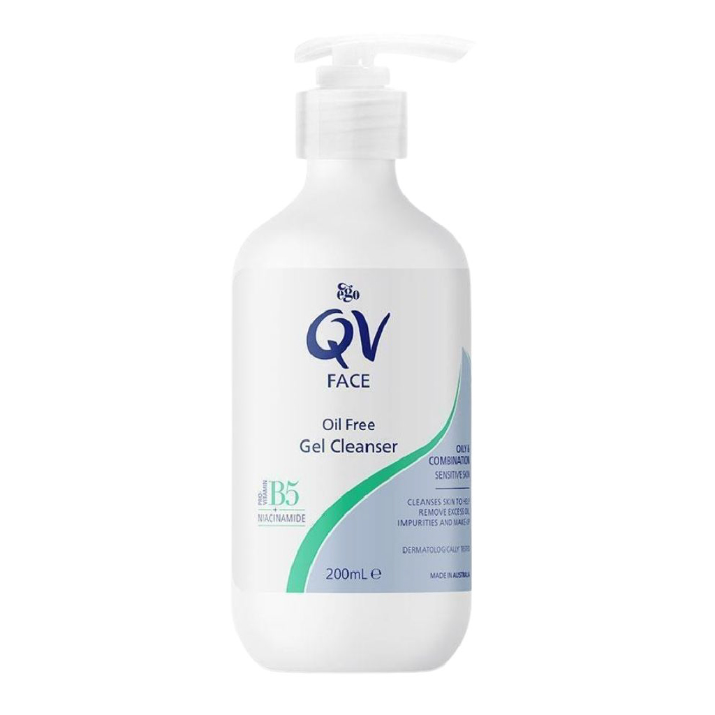QV, Face Oilycomb Gel Cleanser, Gentle gel cleanser for oily skin, 200ml