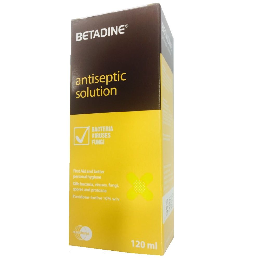 Betadine Povidone Iodine Antiseptic Solution 120ml