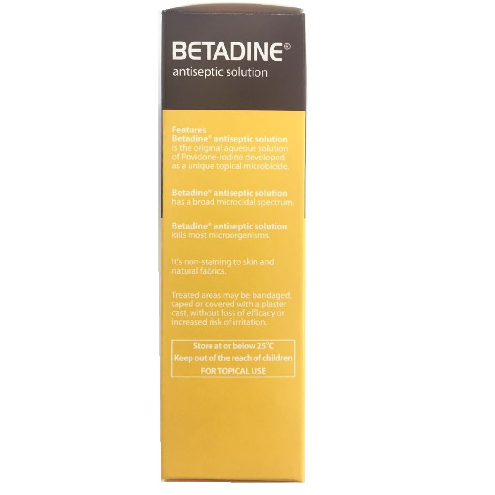 Betadine Povidone Iodine Antiseptic Solution 120ml