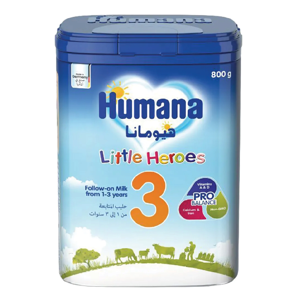 Humana Milk 3 Little Heroes, Toddler Formula Stage 3, 800 Grams