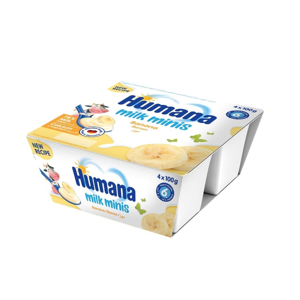 HUMANA MILK PUDDING BANANAÂ  4X100G