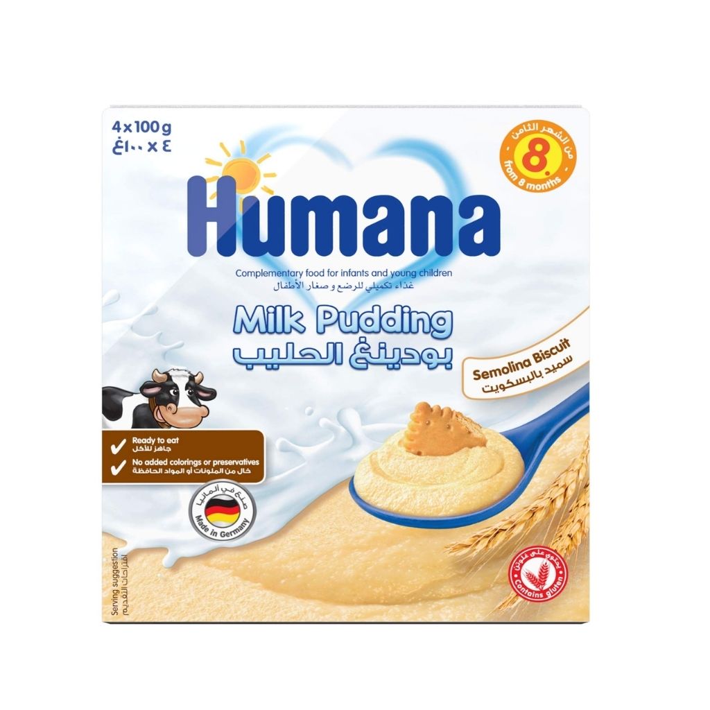 Humana, Milk Pudding Semolina Biscuit, Nutritious semolina biscuit flavored milk pudding, 100 g