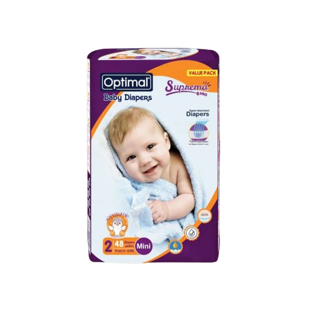 Optimal Baby, Diaper Born size 1 (2–5 kg), Soft absorbent newborn diapers