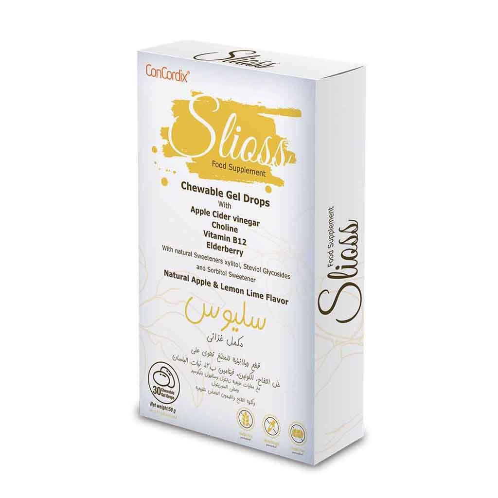 Slioss, Chewable Gel Drops, Soothing oral gel drops for gum care, 30 pieces