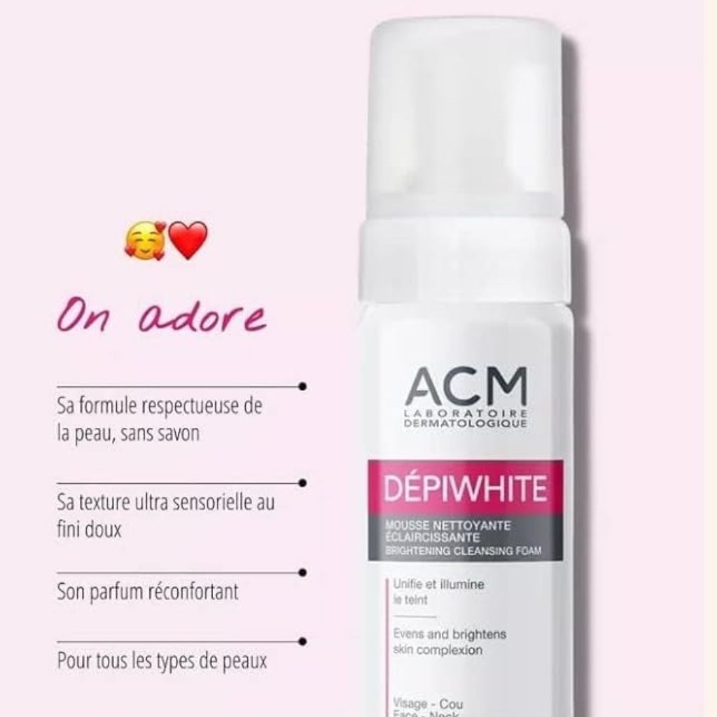 ACM, Depiwhite Brightening Cleansing Foam, Gentle facial cleanser for skin brightening, 200 ml