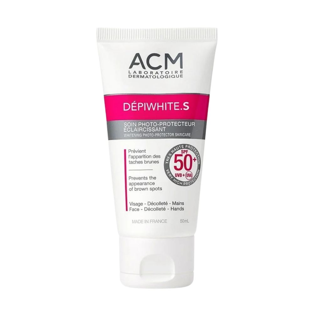 ACM, Depiwhite S Cream SPF 50, High protection skin brightening cream with SPF, 50 ml