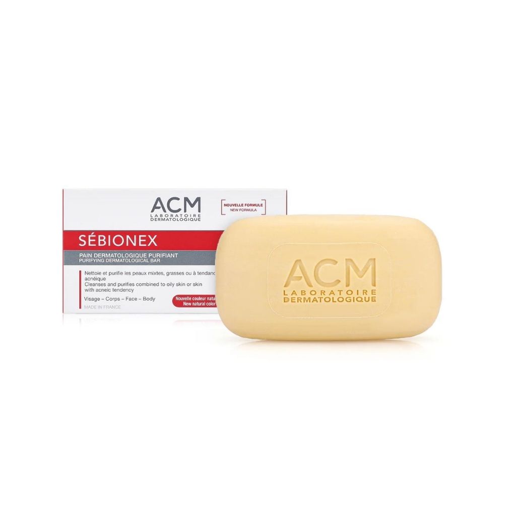 ACM Sebionex Purifying Bar, Deep Cleansing Facial Soap, 100 Grams