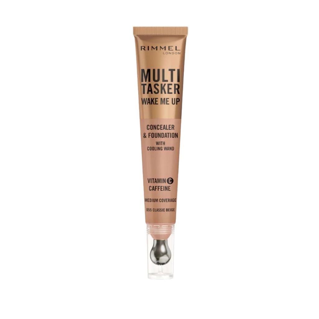 Rimmel, Multi-Tasker Wake Me Up Foundation & Concealer, Lightweight foundation and concealer, Shade 045 Classic Ivory