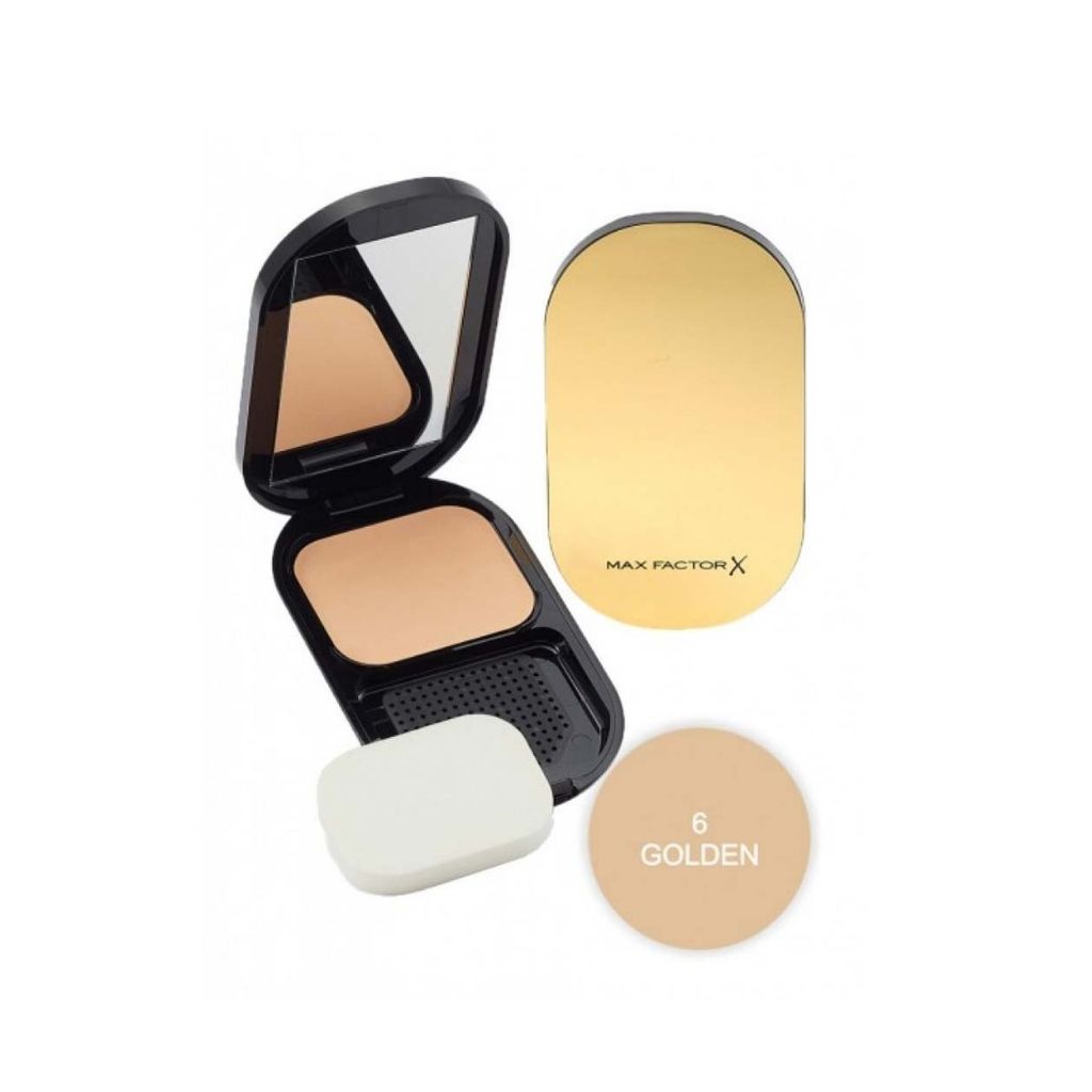 Max Factor, Facefinity Compact Refill 006 Golden, Long-lasting powder foundation with natural golden finish