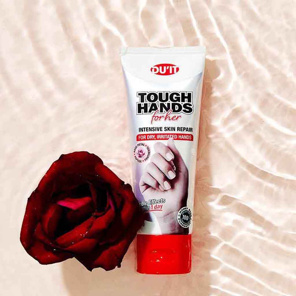 Du'it, Tough Hands Her Rose Tea, Hand cream with rose scent, 75 g