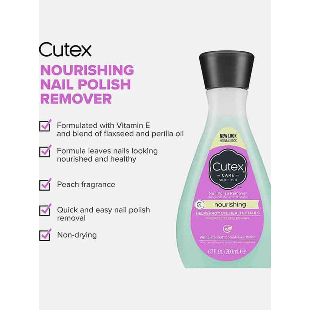 Cutex, Nail Polish Remover Nourishing, Nail polish remover, 200 ml