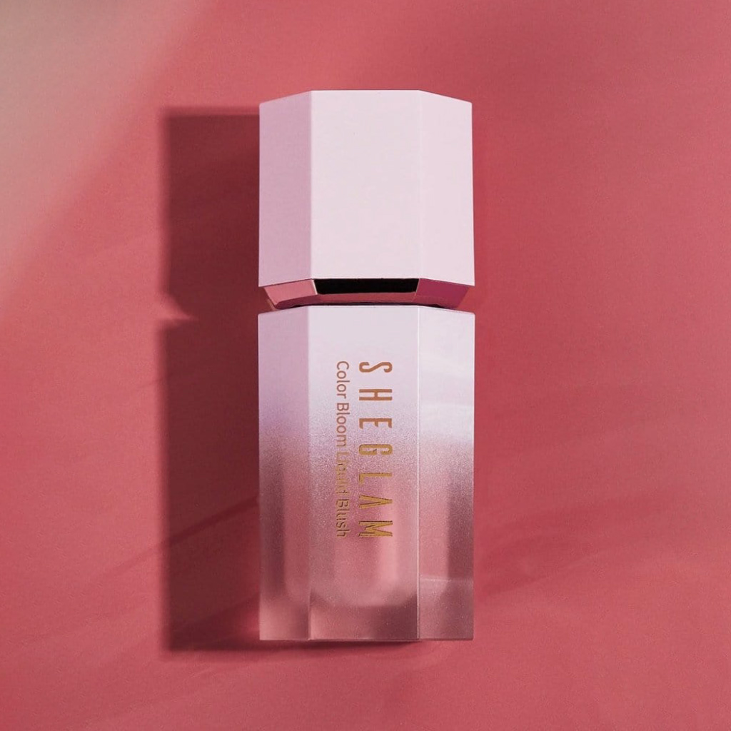 Sheglam, Color Bloom Liquid Blusher, Buildable Sheer Pigment, Risky Business