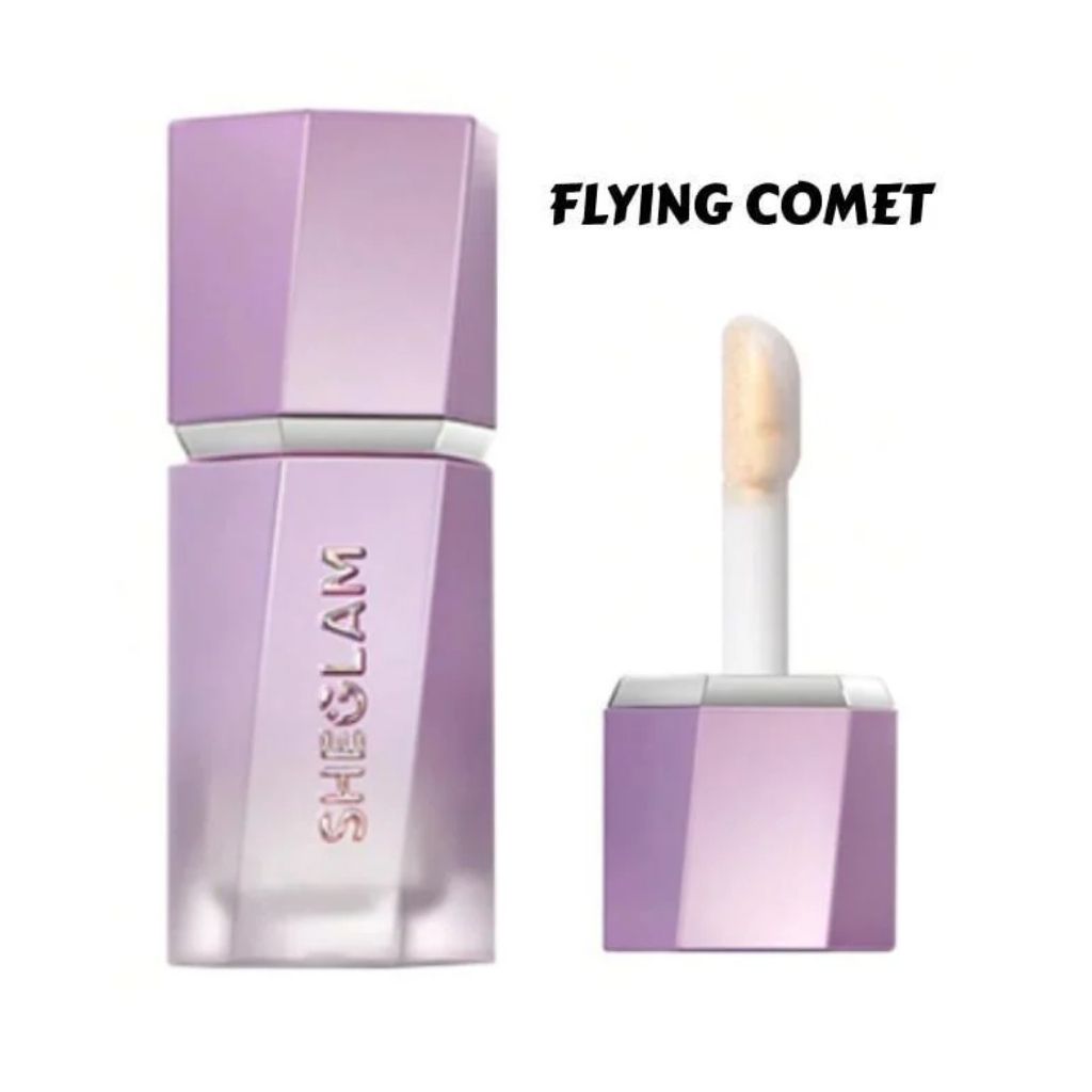 Sheglam, Chroma-Glow Bloom Liquid Highlighter, Radiant Dewy Skin Enhancer, Flying Comet