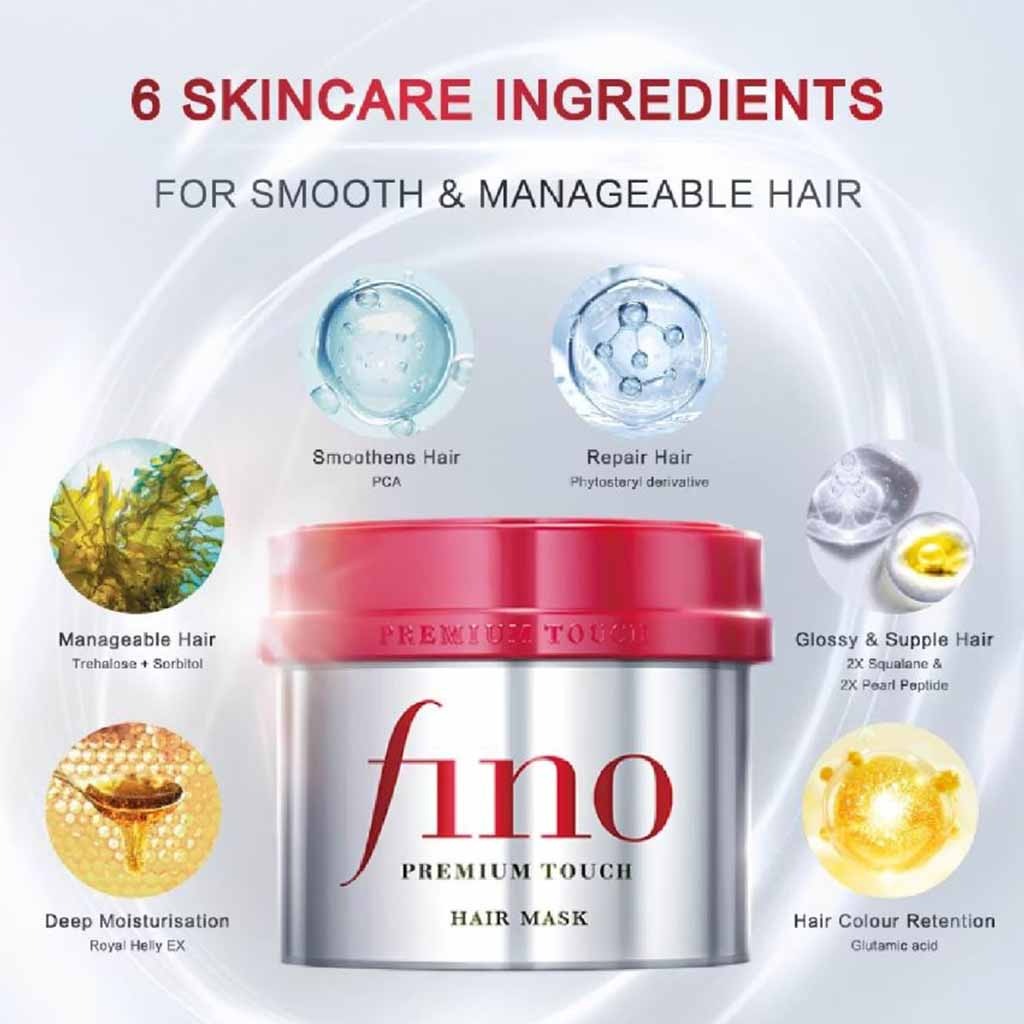 Fino, Intensive hair treatment mask, Shiseido Premium Touch Hair Mask, 230 g