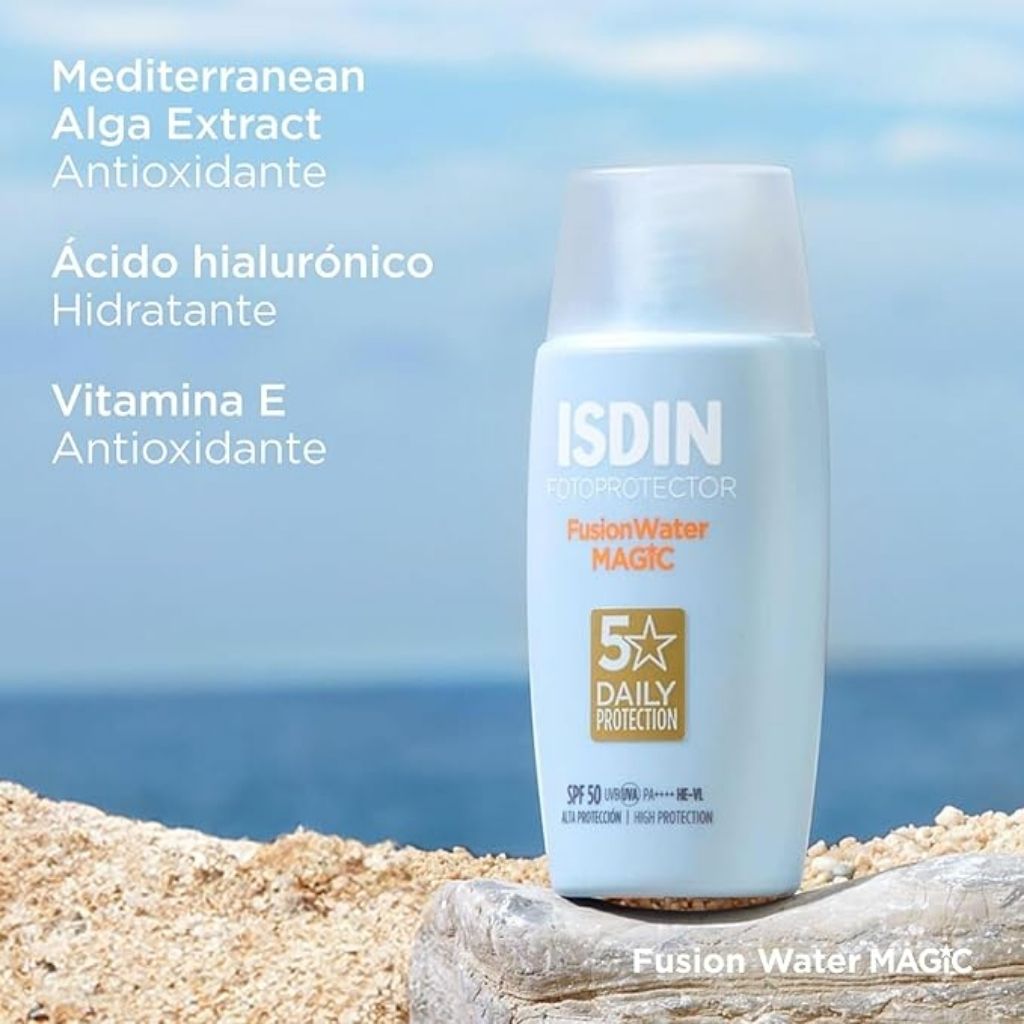 واقي الشمس ISDIN FOTOPROTECTOR FUSION WATER MAGIC SPF 50+ 50 مل عبوة ترويجية 1+50%