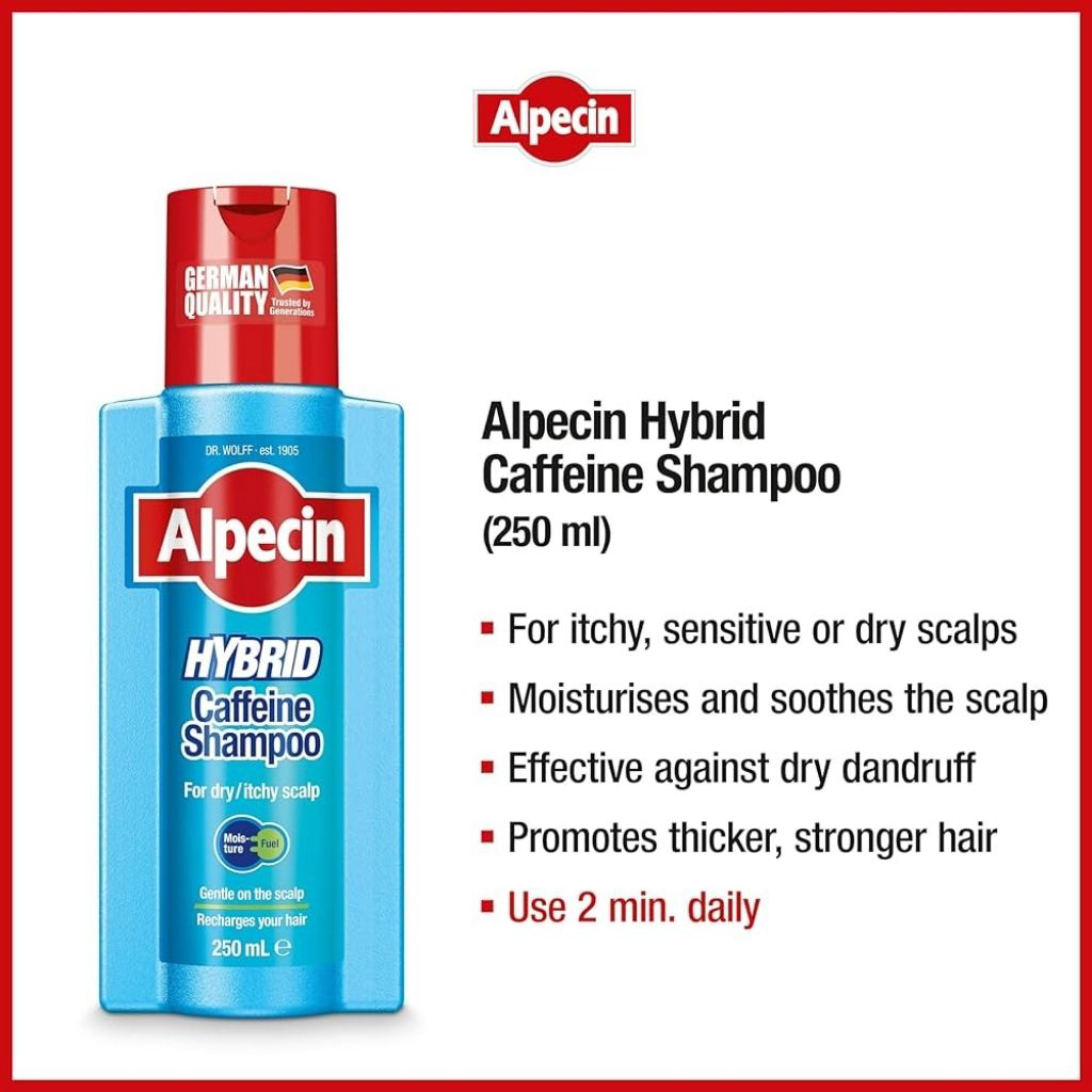 Alpecine, Hybrid Sensitive Shampoo, Gentle Scalp Care Formula, 250ml