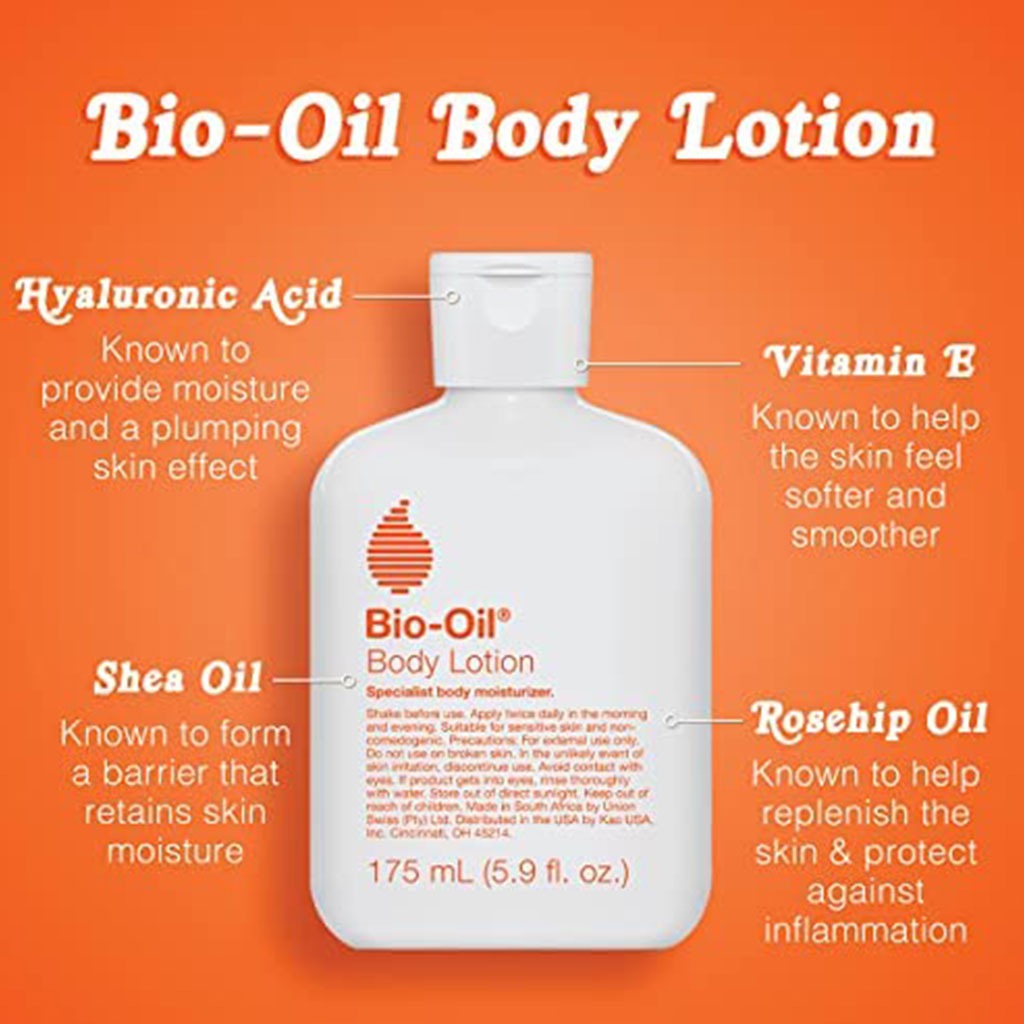 Bio Oil, Ultra Light Daily Moisturiser Body Lotion for Dry Skin, Hydrating body lotion for dry skin, 175 ml