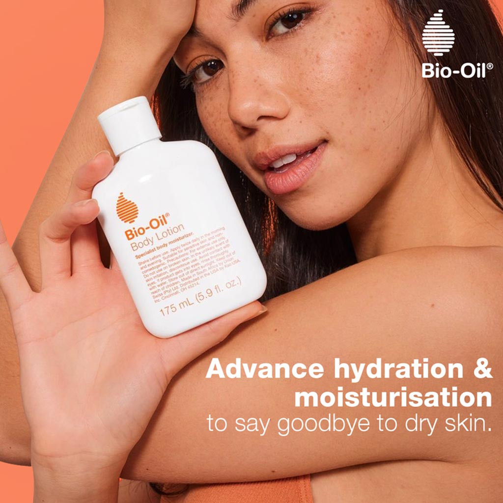 Bio Oil, Ultra Light Daily Moisturiser Body Lotion for Dry Skin, Hydrating body lotion for dry skin, 175 ml