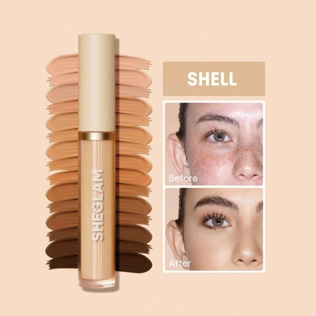 Sheglam Like Magic 12HR Full Coverage Concealer – Shell (Long-Wear, Crease-Proof)