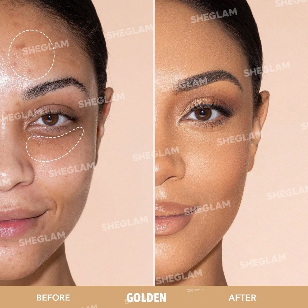 Sheglam Like Magic 12HR Full Coverage Concealer – Golden (Long-Wear, Crease-Proof)