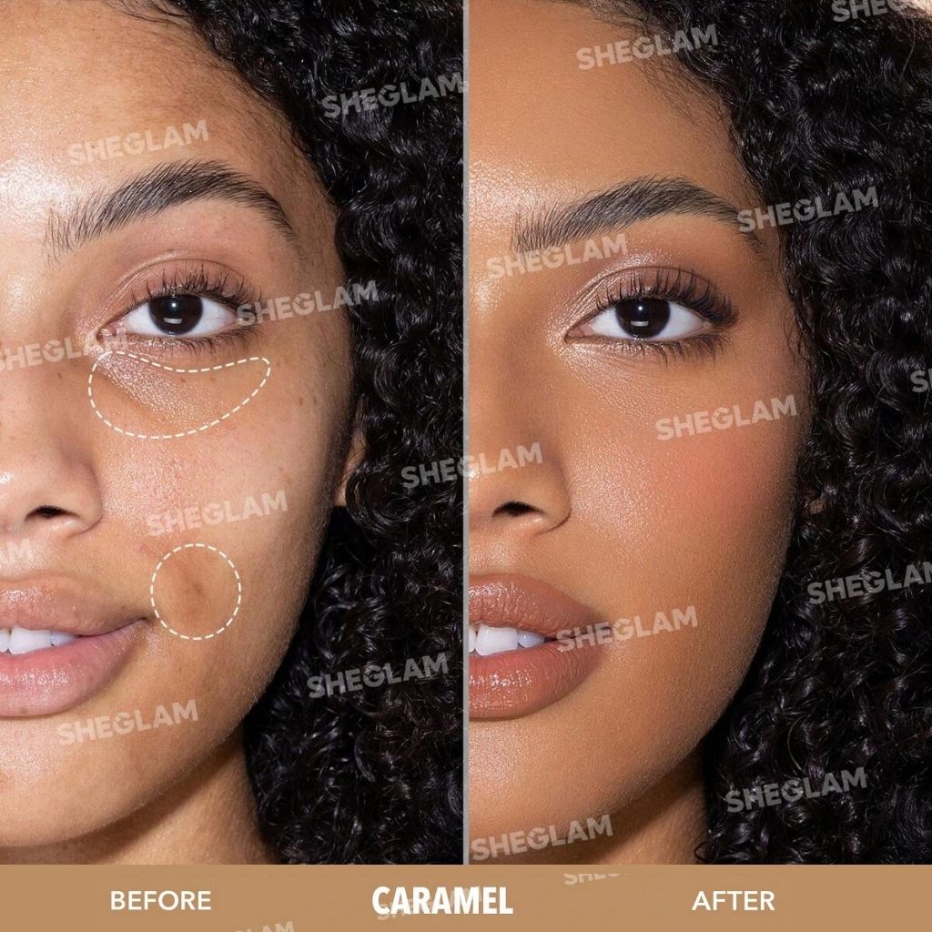 Sheglam Complexion Boost Concealer – Caramel (Brightening, Medium-Full Cover)