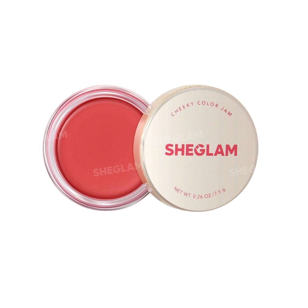 Sheglam, Cheeky Color Jam – Afternoon Peach, Gel-cream blush with smooth blendable texture, standard size