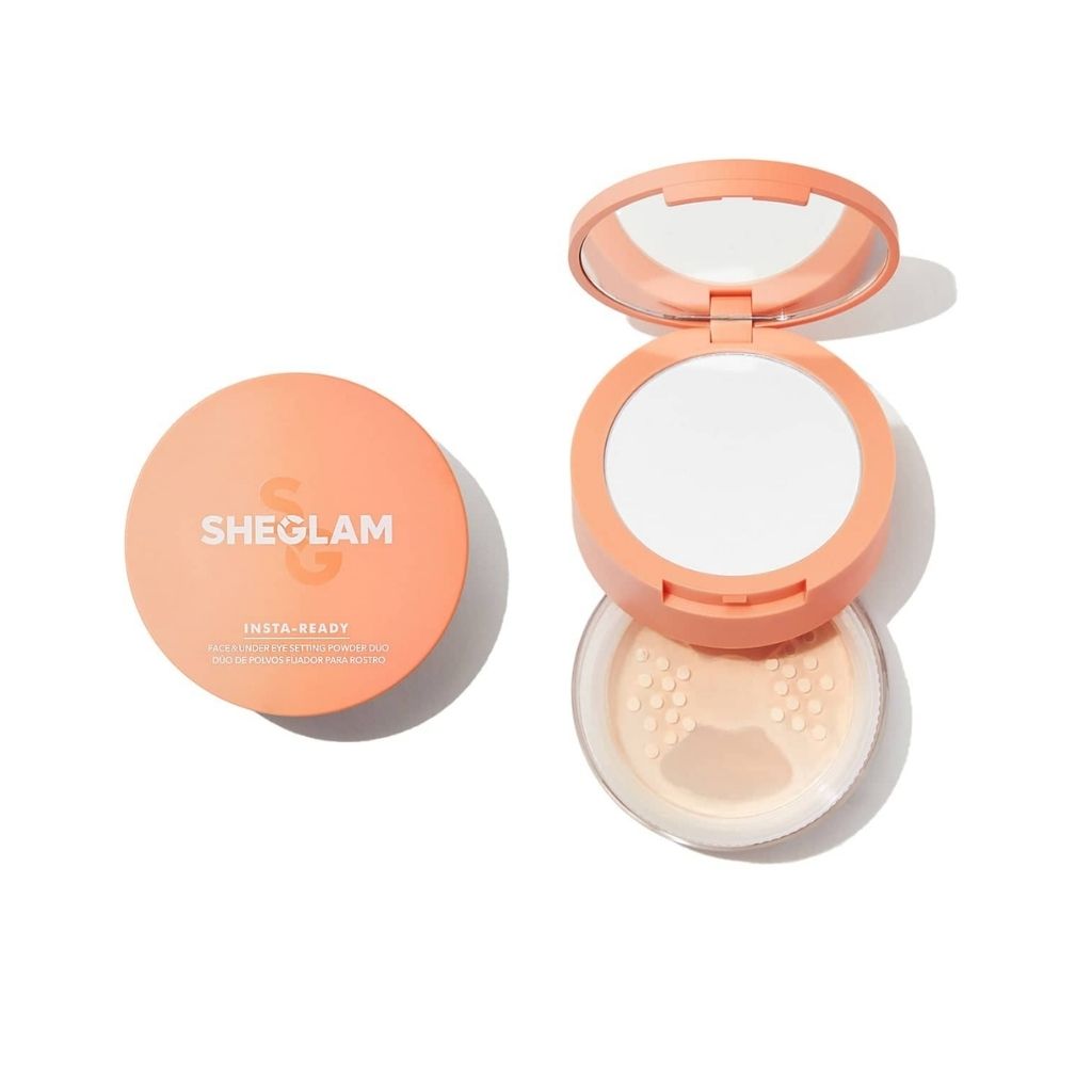Sheglam Insta-Ready Face & Under Eye Setting Powder Duo – Banana (Blur & Brighten)
