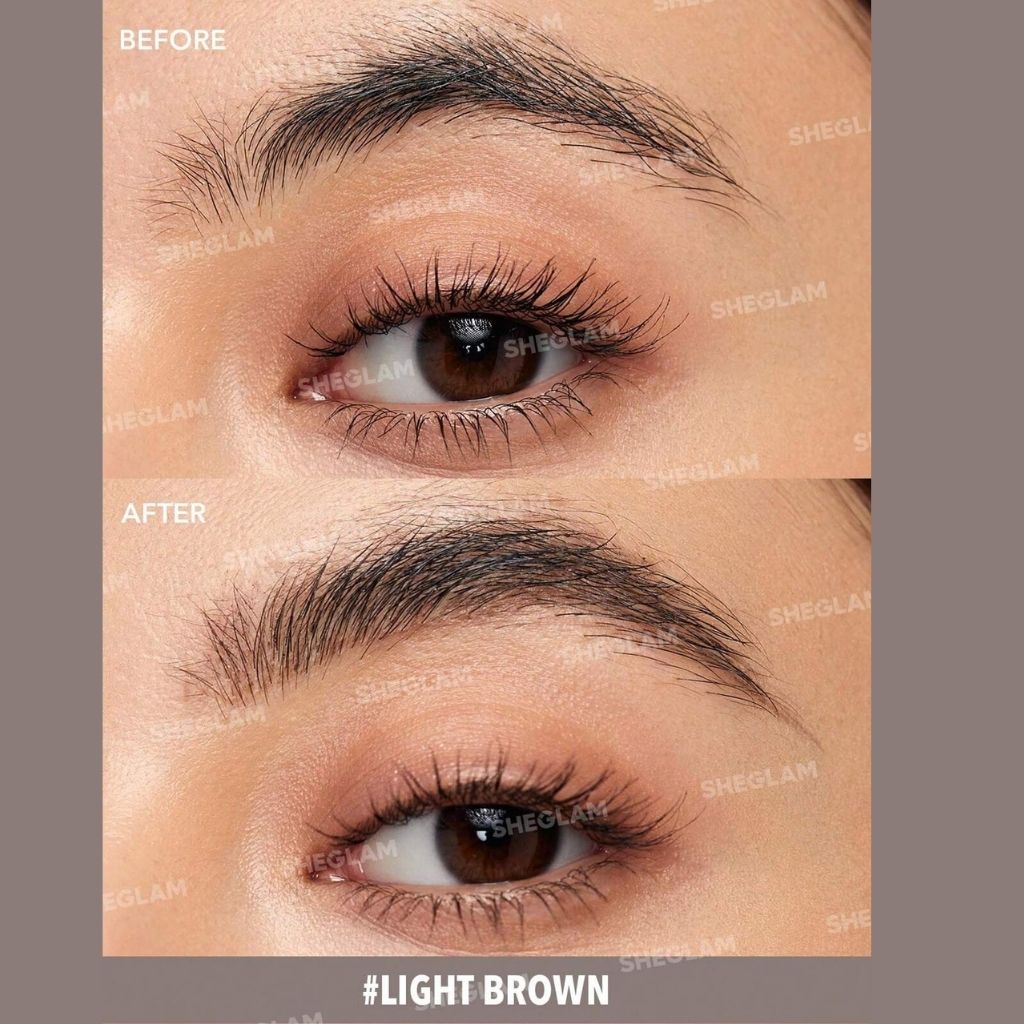 Sheglam Insta-Fill Brow Pencil, Micro-Precision Tip Light Brown, Single Piece