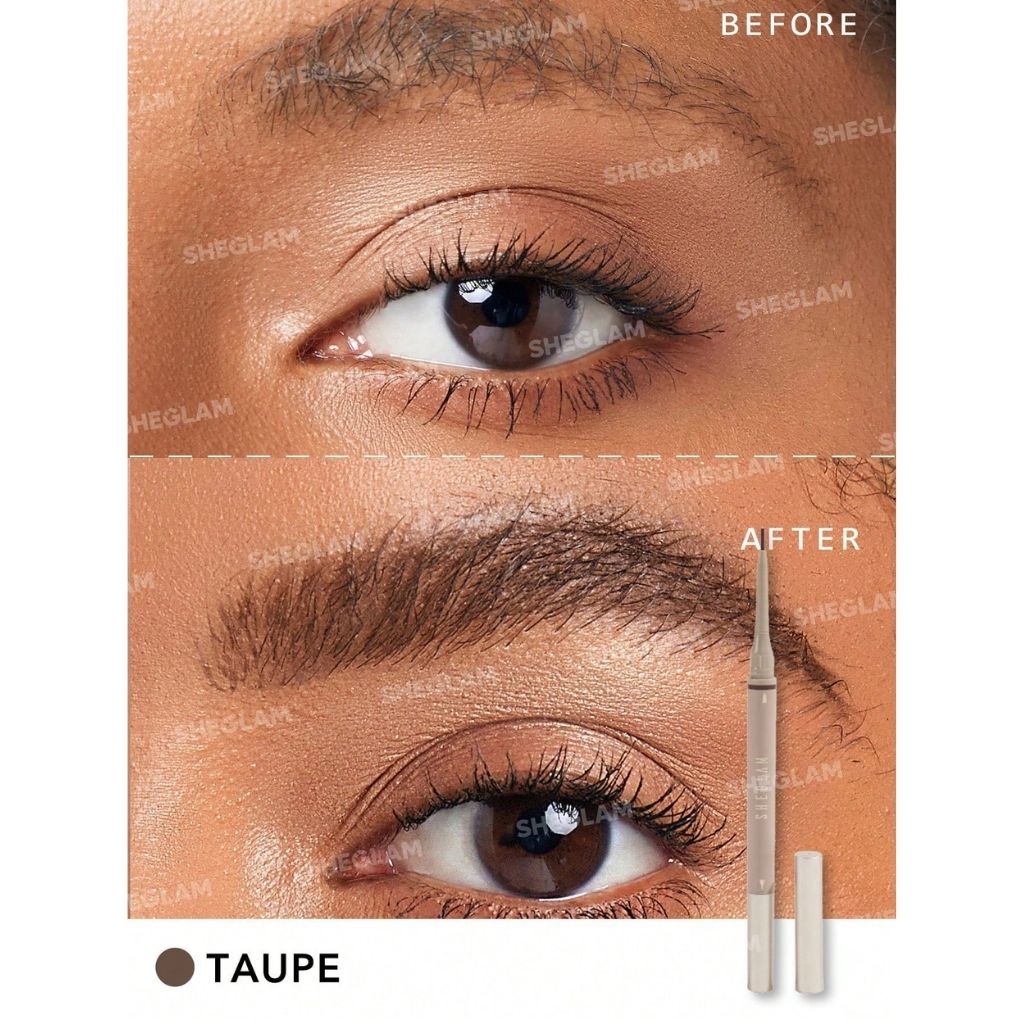 Sheglam Brows on Demand 2-in-1 Brow Pencil – Taupe (Micro-Tip + Filler)