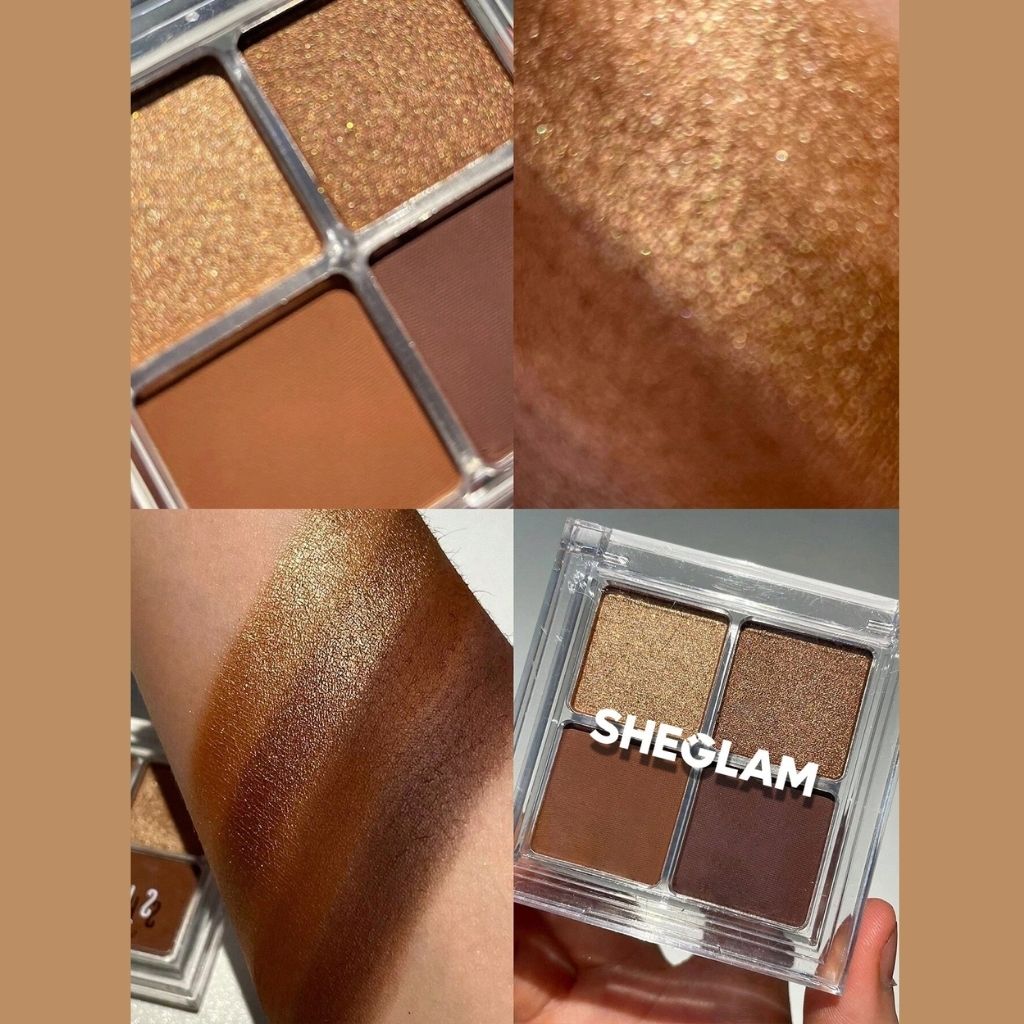 Sheglam, Cosmic Crystal Eyeshadow Quad Higher Self, Four-color sparkle eyeshadow palette