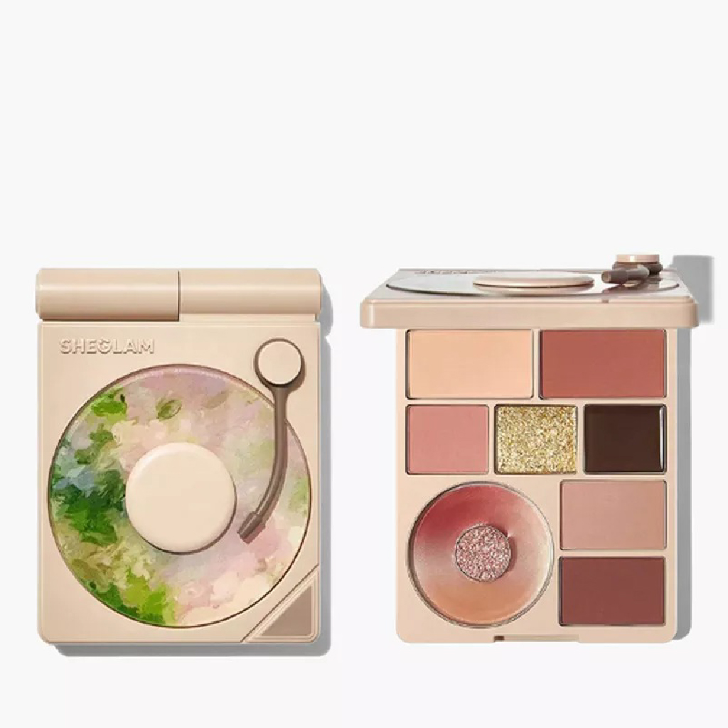 Sheglam, Vinyl Pop Color Palette – Rose Sonata, Vibrant eyeshadow palette with rich colors, standard size